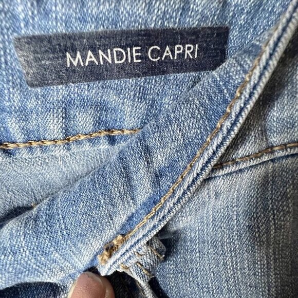 Bandolino Cotton Blend Polka Dot Embellished Mandi Capri In Size 8 - Picture 6 of 9